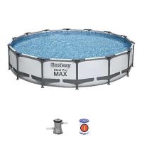 Bestway 56595 BW Каркасный бассейн Steel Pro Max 427х84см, 10220л, фил.-насос 2006л/ч Bestway 56595 BW Каркасный бассейн Steel Pro Max 427х84см, 10220л, фил.-насос 2006л/ч