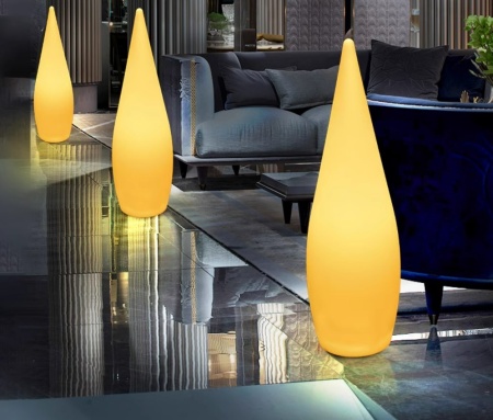 Светильник Капля 36х120 питание от 220, RGB