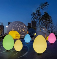 Светильник Яйцо 116х180 солнечная батарея, RGB Светильник Яйцо 116х180 солнечная батарея, RGB